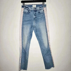 McGuire High Waisted High Quality Premium Denim Size 26 Side Stripe Deta…
